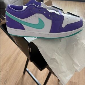 Nike jordan Hornet  Purple and Teal Sneaker
